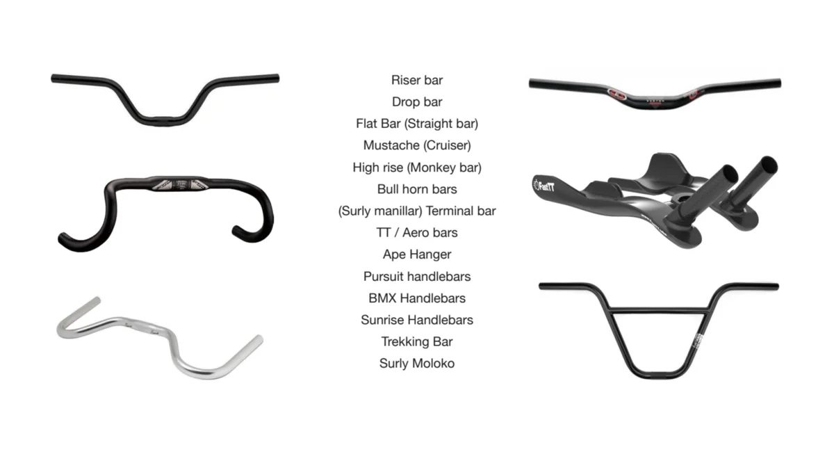 BikeSense, types of handlebars