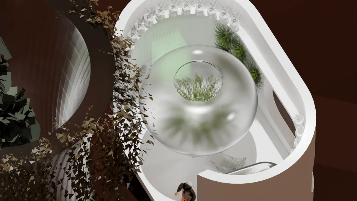 Green Mars, interiors