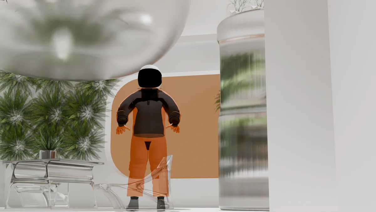Green Mars, interiors