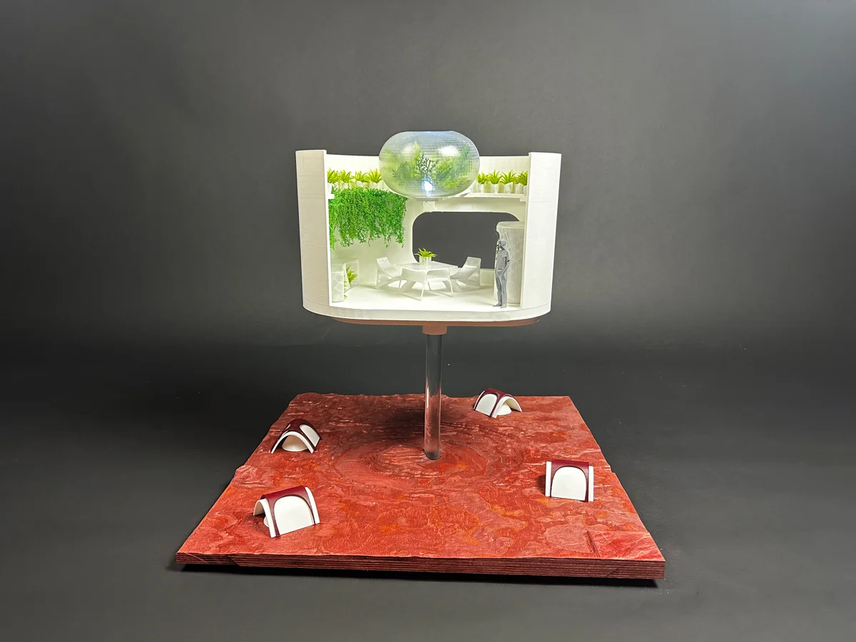 Green Mars, exhibition display model