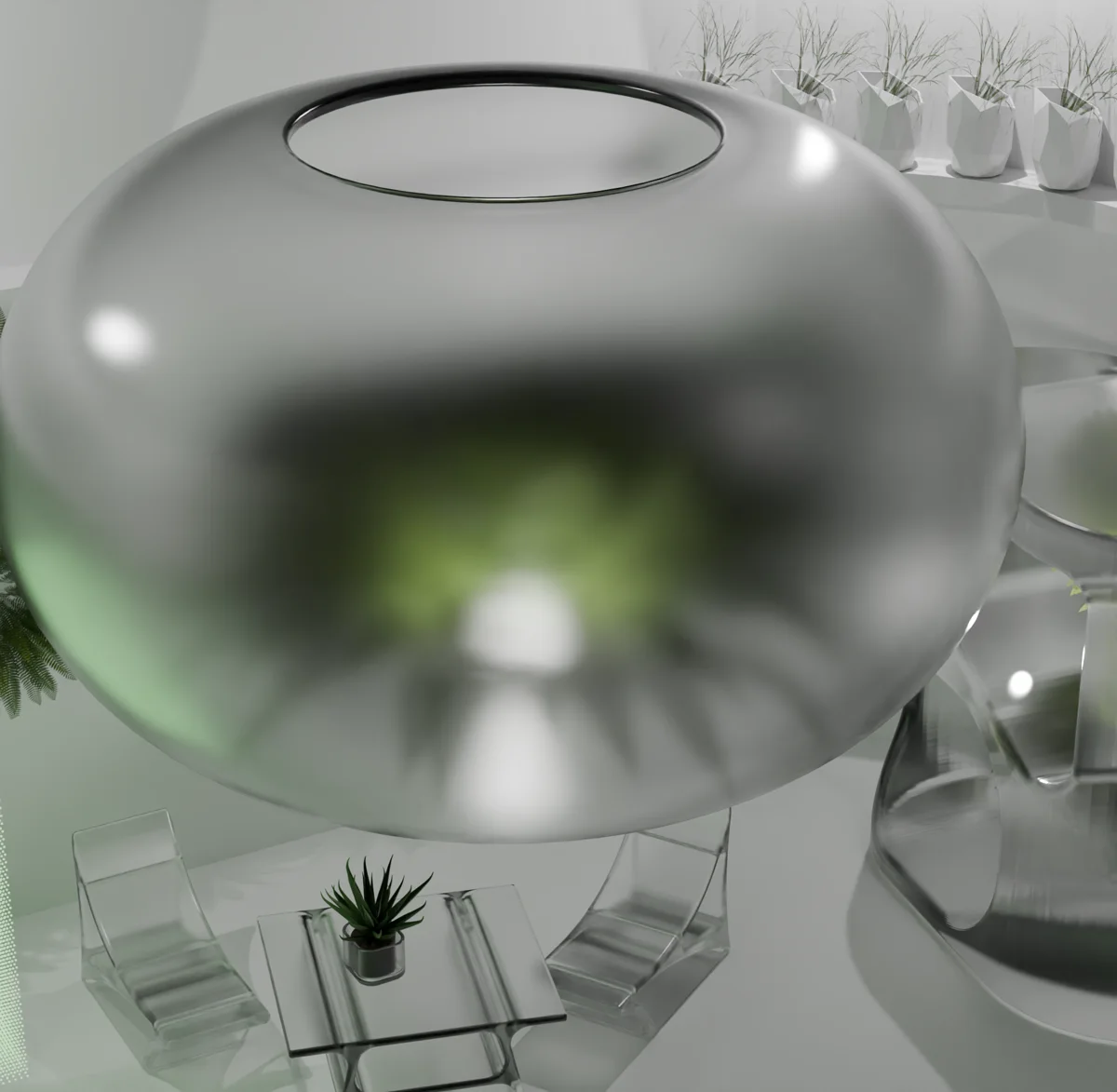 Green Mars, plan and renders
