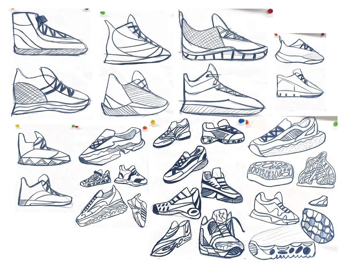 Lacers, ideation sketches