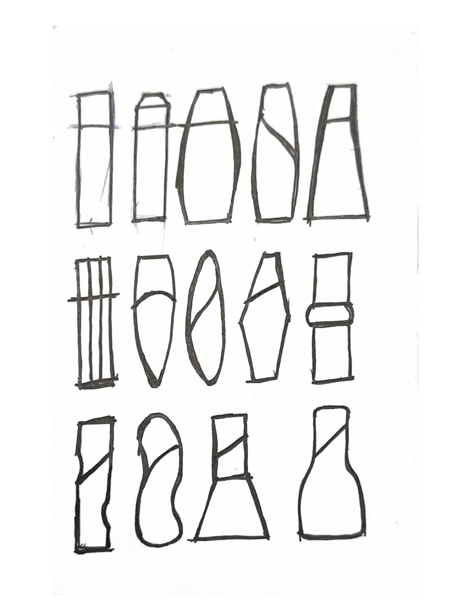 Linear, ideation sketches