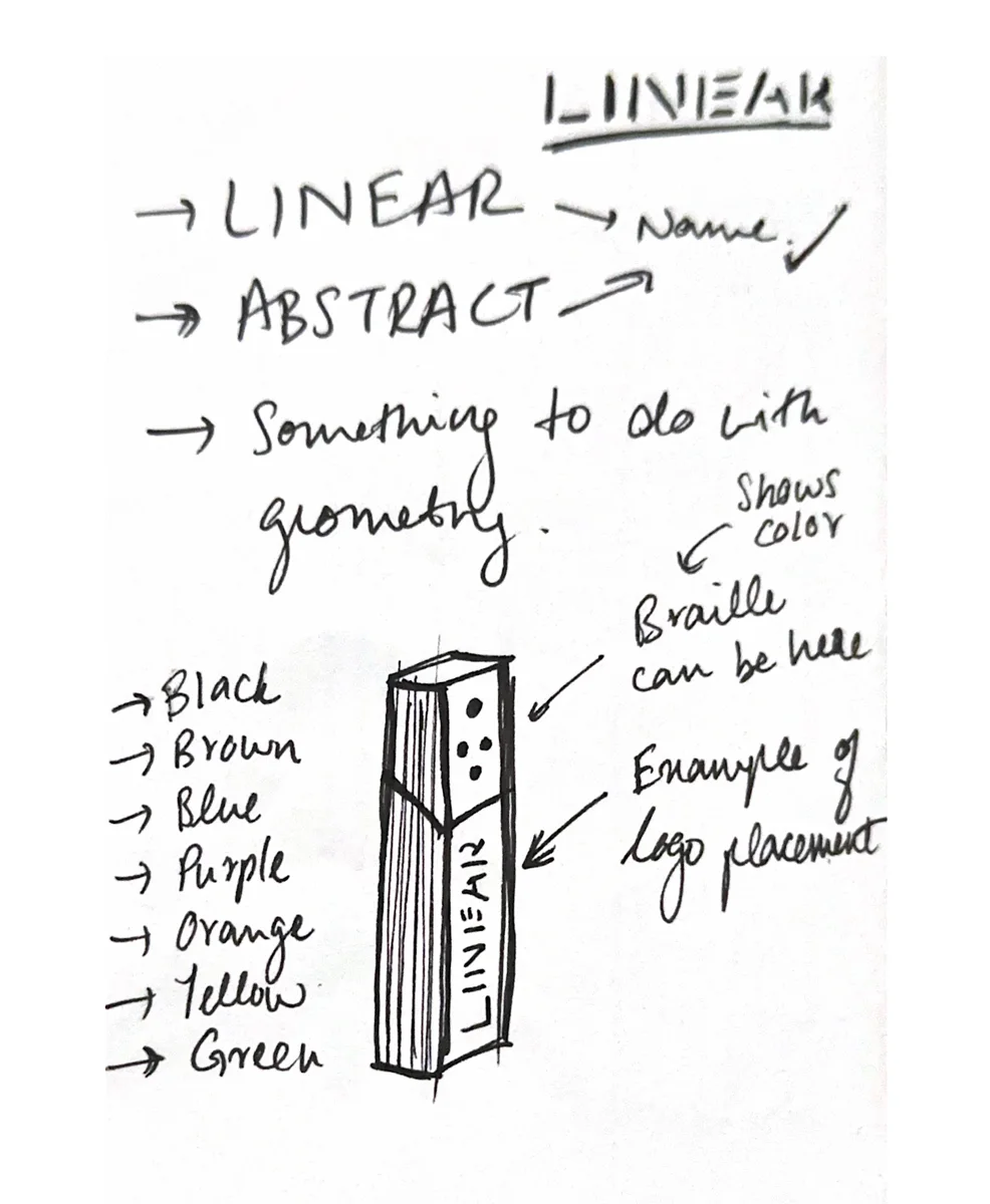 Linear, ideation sketches