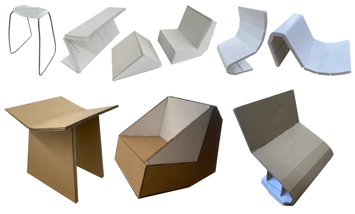 Mini Lounge, sketch models