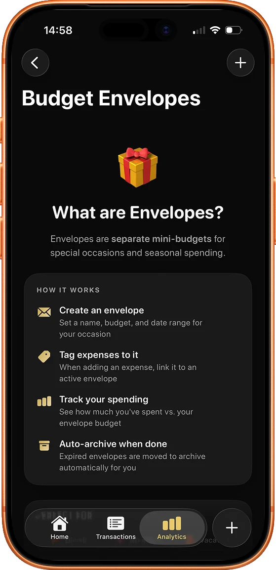 Ruply envelopes screen
