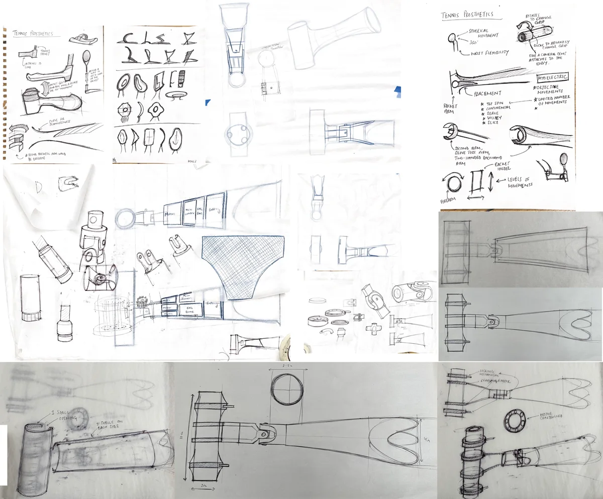 Tennis Smaasher, ideation sketches